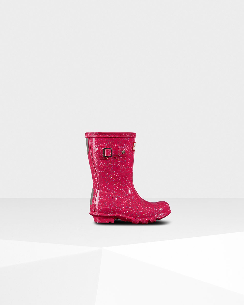 Regenlaarzen Kinderen - Hunter Original Little Giant Glitter - Roze - 89OMWDEBV